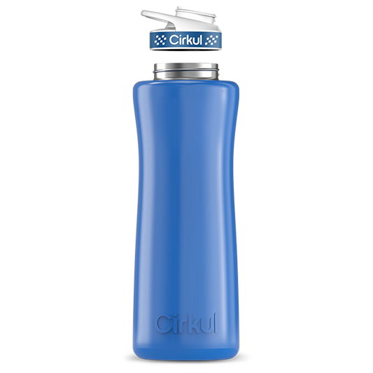42oz. Navy Stainless Steel Bottle & Comfort Grip Lid